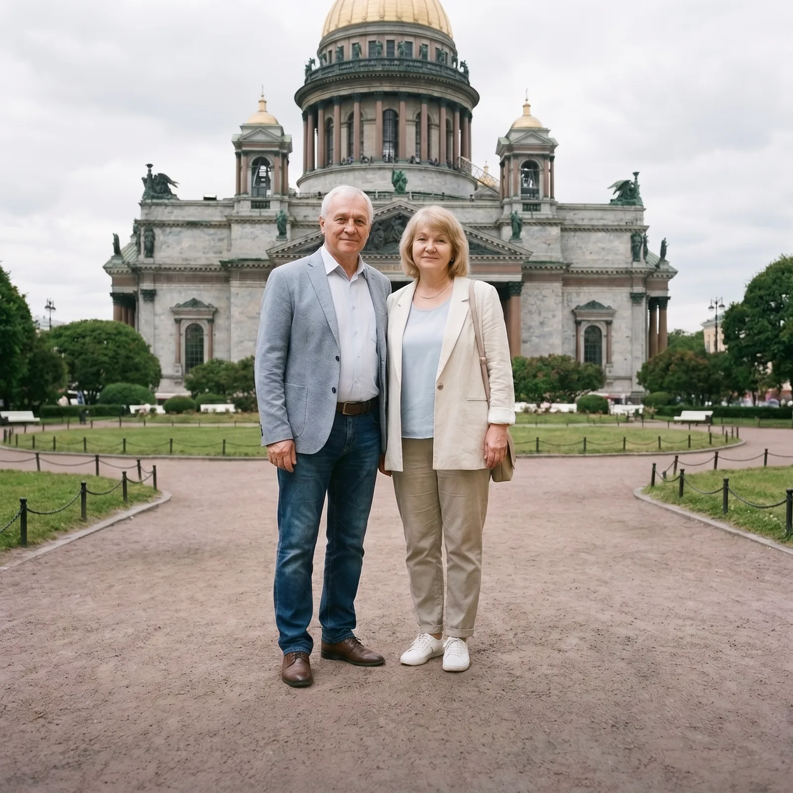 Фото после удаления лишних людей нейросетью