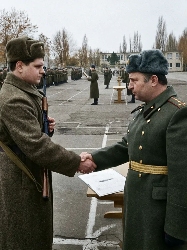 Армейский альбом: ГСВГ и погранвойска — фотография после восстановления, возвращены цвет и резкость