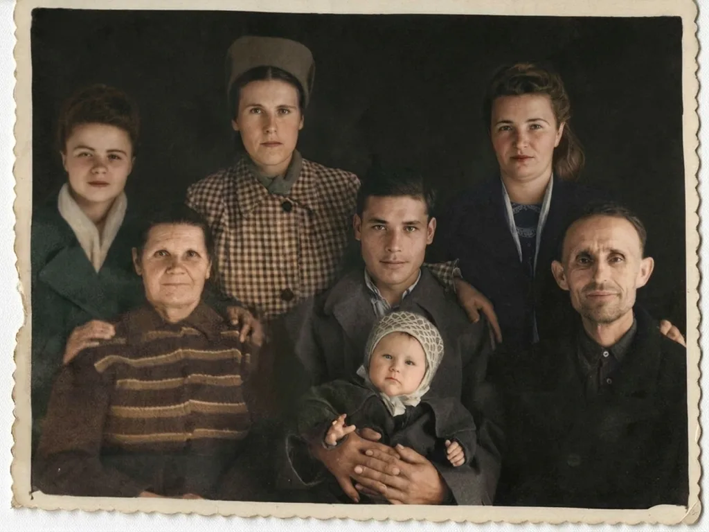 Создаем фотоальбом для внуков — результат восстановления, возвращены детали
